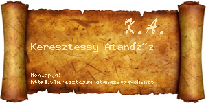 Keresztessy Atanáz névjegykártya